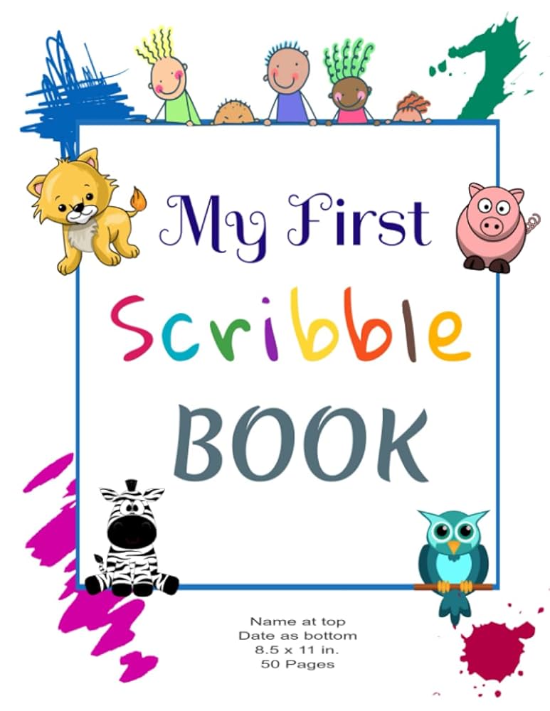 My First Scribble Book For Ages 1+ , For Toddlers